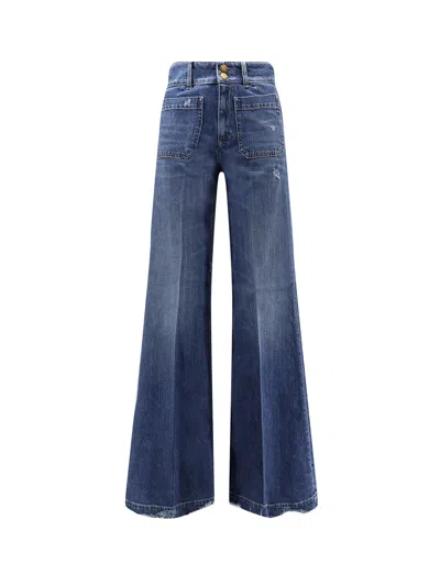 The Seafarer Jane Cotton Blend Jeans In Blue