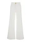 The Seafarer Jane White Pants With Patch Pockets On The Front And Logo Patch On The Back In Cotton Woman In White