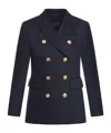 The Seafarer Lapel Long-sleeved Suit Jacket In Black