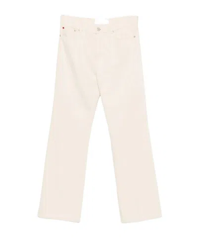 The Seafarer Logo-patch Wide-leg Jeans In Neutral
