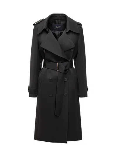 The Seafarer London Coat In Nero