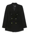 The Seafarer Long-sleeved Suit Coat In Black