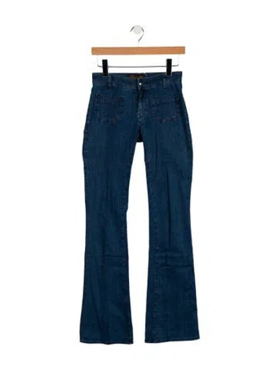 Pre-owned The Seafarer Low-rise Flared Jeans In Blue