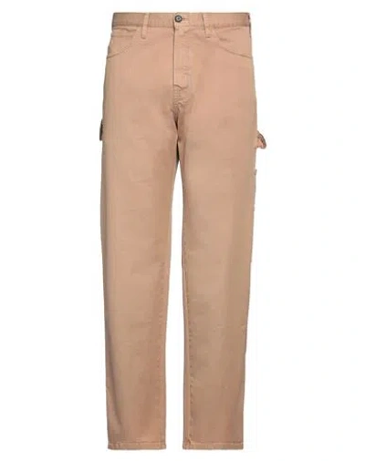 The Seafarer Man Pants Camel Size 35 Cotton, Elastane In Beige