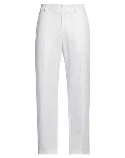 The Seafarer Man Pants White Size 38 Cotton, Linen