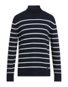 The Seafarer Man Turtleneck Midnight Blue Size L Merino Wool, Viscose, Polyamide, Cashmere