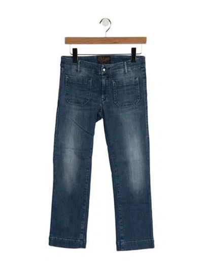 Pre-owned The Seafarer Mid-rise Straight Leg Jeans In Blue