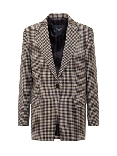 The Seafarer Mini Blazer Jacket In Vunica