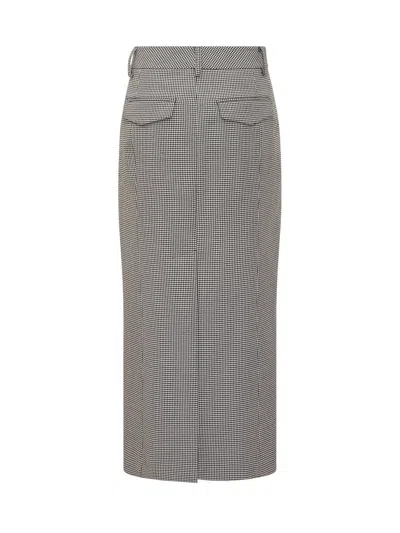The Seafarer Mini Skirt With Elegant Design In Nero