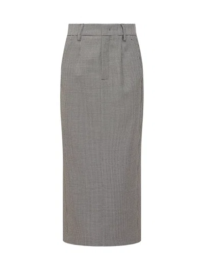 The Seafarer Mini Skirt With Elegant Design In Nero