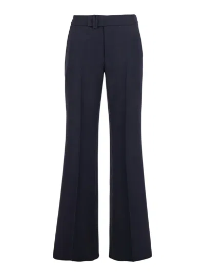 The Seafarer Sabine Blue Pants In Virgin Wool And Cashmere Blend Woman