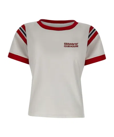The Seafarer 'sacai' Cotton T-shirt In White