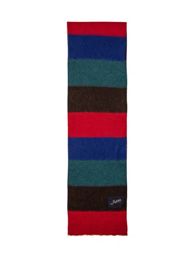 The Seafarer Striped Scarf In Multicolor