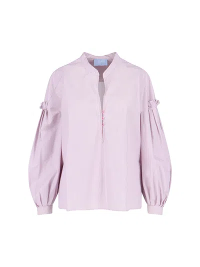 The Seafarer Striped Shirt In Pink