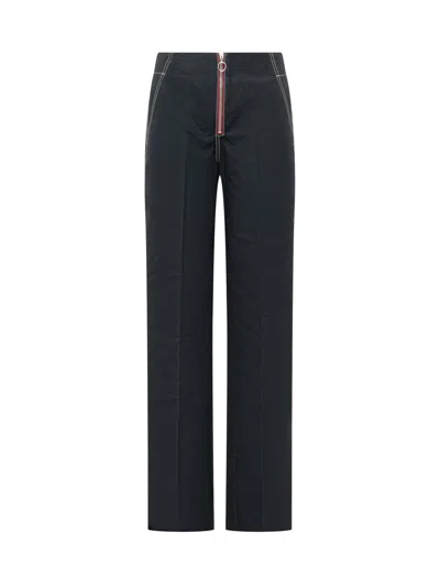 The Seafarer The Stylish Front Zip Trousers In Blue