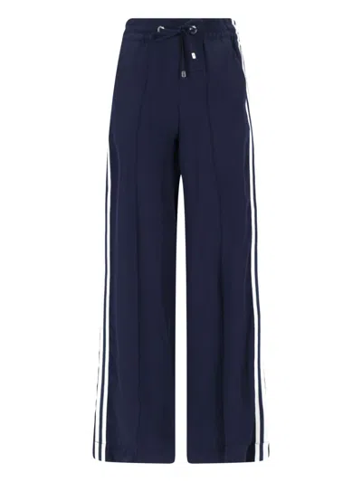 The Seafarer Seafarer Striped Wide Leg Pants In Blue
