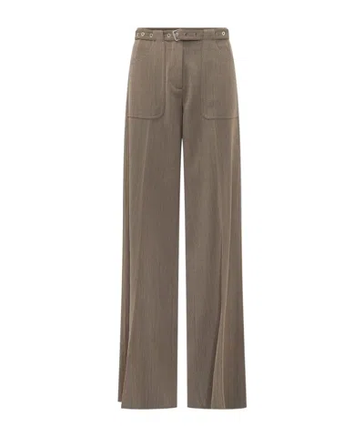 The Seafarer Trieste Belted Wide-leg Pants In Brown
