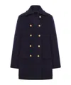 The Seafarer Vitamin Double-breasted Coat In Blue
