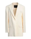 The Seafarer Woman Blazer Ivory Size 8 Viscose In White