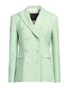 The Seafarer Woman Blazer Light Green Size 8 Viscose In Green