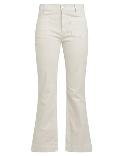 The Seafarer Woman Jeans Beige Size 28 Cotton, Elastane