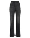 The Seafarer Woman Jeans Black Size 31 Cotton, Elastane In Black