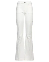 The Seafarer Woman Jeans Off White Size 29 Cotton, Elastane