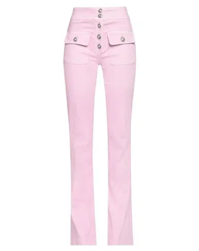 The Seafarer Woman Jeans Pink Size 27 Cotton, Elastane