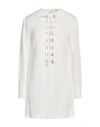 The Seafarer Woman Mini Dress White Size M Acetate, Viscose