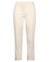 The Seafarer Woman Pants Beige Size 8 Cotton, Elastane In Beige