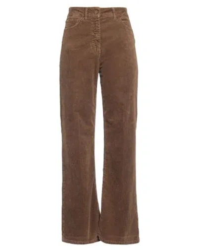 The Seafarer Woman Pants Brown Size 29 Cotton, Elastane