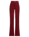 The Seafarer Woman Pants Burgundy Size 31 Cotton, Viscose, Elastane In Red