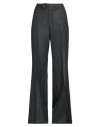 The Seafarer Woman Pants Charcoal Size 8 Polyester, Virgin Wool In Grey