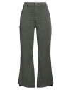 The Seafarer Woman Pants Dark Green Size 4 Cotton, Elastane
