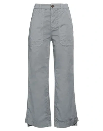 The Seafarer Woman Pants Grey Size 6 Cotton, Elastane