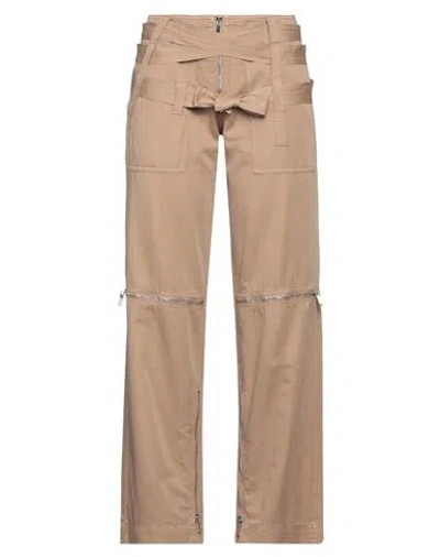 The Seafarer Woman Pants Khaki Size 6 Cotton, Linen In Beige