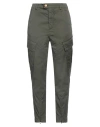 The Seafarer Woman Pants Military Green Size 8 Cotton, Elastane