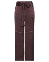 The Seafarer Woman Pants Plum Size 8 Cotton In Purple