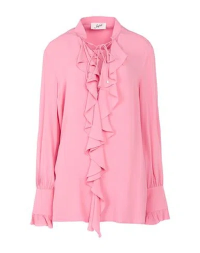 The Seafarer Woman Shirt Pink Size 6 Acetate, Silk