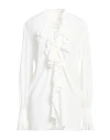 The Seafarer Woman Shirt White Size 8 Acetate, Silk In White