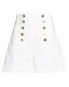 The Seafarer Woman Shorts & Bermuda Shorts White Size 6 Cotton, Elastane