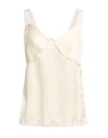 The Seafarer Woman Top Ivory Size 8 Cupro In White