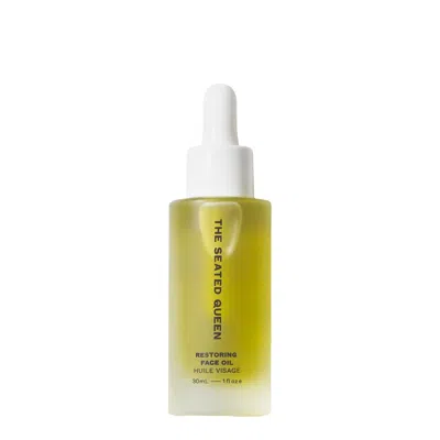 The Seated Queen Restoring Face Oil 30ml In White
