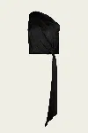 The Sei Asymmetrical Drape Top With Tail In Black