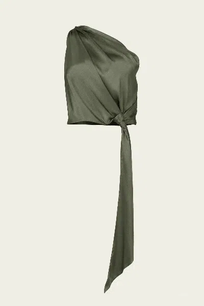 The Sei Asymmetrical Drape Top With Tail In Bottle