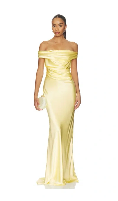 The Sei Bardot Gown In Custard