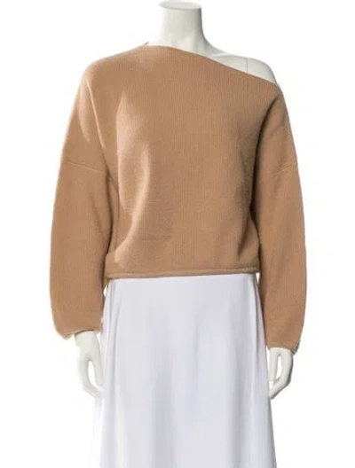 Pre-owned The Sei Bateau Neckline Sweater In Neutral