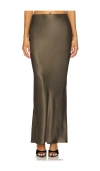 The Sei Bias Maxi Skirt In Green