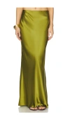 The Sei Bias Maxi Skirt In Green