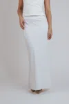 The Sei Bias Maxi Skirt In Ivory Crepe